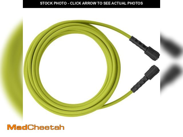 Lot 74-12592780 - *SCUFFED* RYOBI 1/4 in. x 35 ft. 3,300 PSI Pressure Washer Replacement Hose *SCUFFED*  - USED