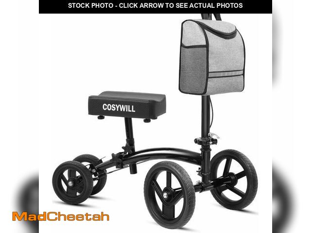 Lot 74-12768553 - COSYWILL Steerable Knee Scooter,Economy Knee Walker,All Terrain Foldable Medical Scooter for Foot In...