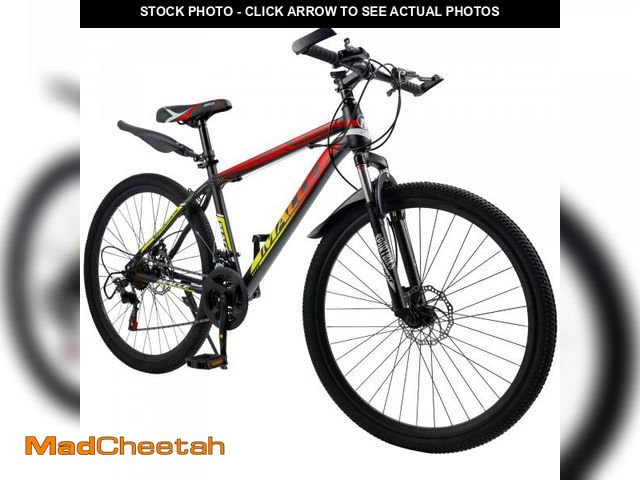 Lot 74-12088952 - ARTUDATECH 24 26 27.5 Inch Mountain Bike, 24 Speeds with V/Disc Brakes High-Carbon Steel Frame Mens ...