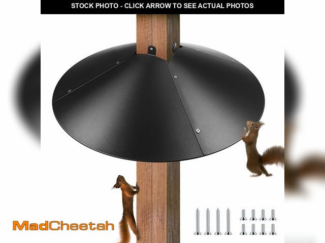 Lot 74-13953633 - Qualirey 1 Pack 21.5 Inch Metal Squirrel Proof Baffle for 4 x 4 Posts Wrap Around Guard for Bird Fee...