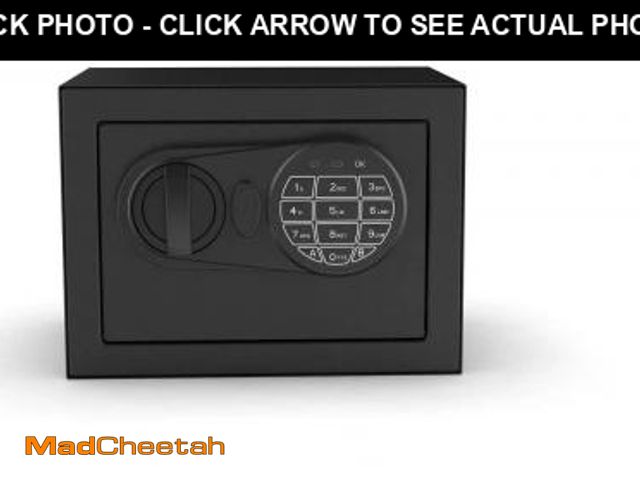 Lot 74-12422724 - Pen + Gear Small Digital Safe with Electronic Lock and Backup Key in Black Model 17SCM - UNUSED