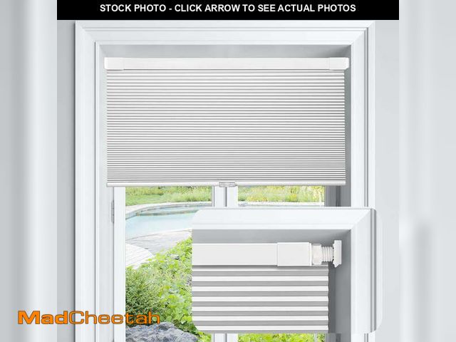 Lot 74-13777934 - LazBlinds Cordless Cellular Shades, No Tools No Drill Blackout Honeycomb Shades Pleated Blinds for W...