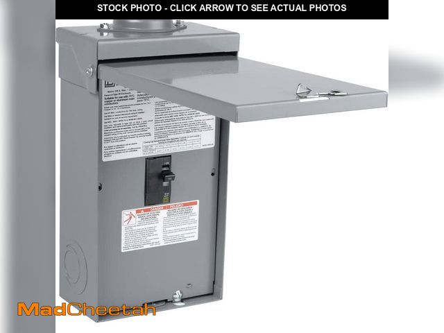 Lot 74-14329144 - Square D QO 100 Amp 2-Pole Outdoor Circuit Breaker Enclosure with QO2100 Breaker Included - USED
