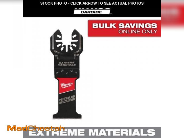Lot 74-12390781 - Milwaukee 1-3/8 in. Nitrus Carbide Universal Fit Extreme Materials Cutting Oscillating Multi-Tool Bl...