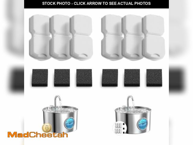 Lot 74-14147831 - GIOTOHUN Cat Water Fountain Filter Replacement: 12 Cat Fountain Filter - 12 Pet Fountain Filter - 6 ...