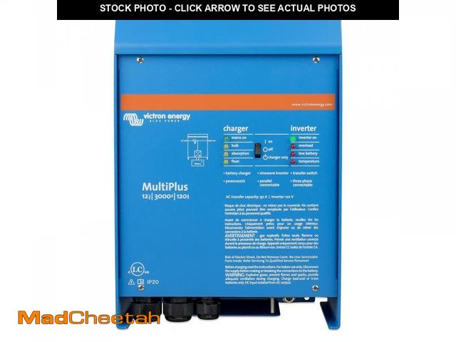 Lot 74-12541084 - Victron Energy MultiPlus - Power Inverter - Pure Sine Wave Inverter Charger for 120 amp Battery - wi...