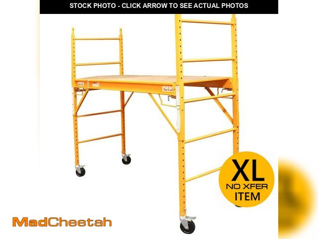 Lot 74-12858819 - PRO-SERIES 6 ft. x 6 ft. x 2.4 ft. Multi-Use Drywall Baker Scaffolding with 1000 lb. Capacity - UNUS...