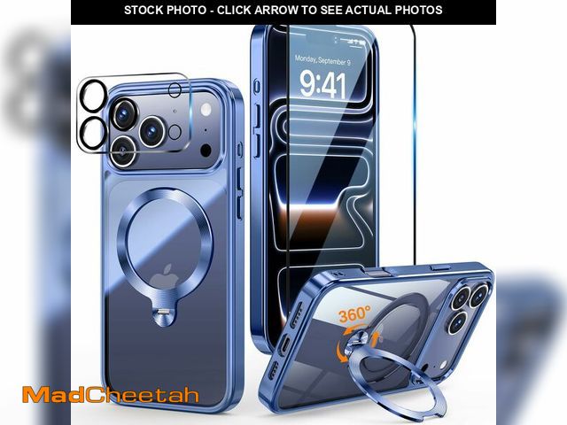 Lot 74-14483072 - Yondcd [Tri-Shield Protection] for iPhone 17 Pro Max Case with 360ÃÂ° Spin Stand Compatible with Ma...
