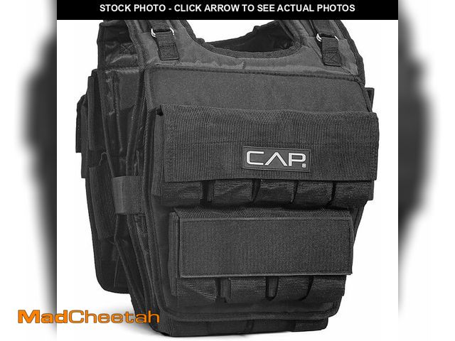 Lot 74-12827644 - CAP Barbell Adjustable Weighted Vest, 30 lb - UNUSED