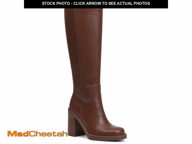 Lot 74-13575698 - Uacllcau Knee High Boots Women Wide Calf Platform Boots for Women Square Toe Chunky Block Heeled Rid...