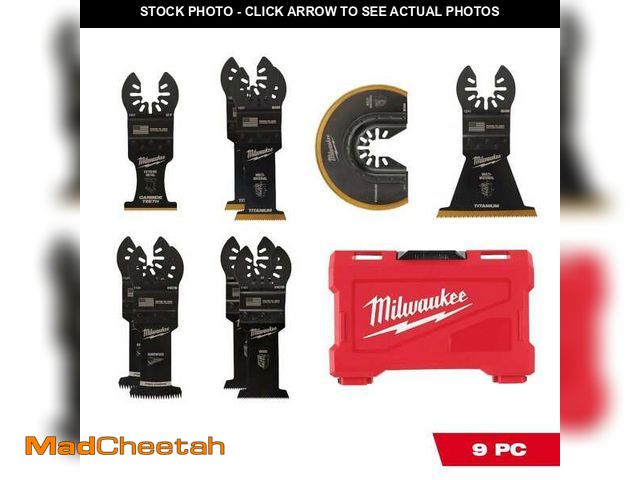 Lot 74-13667857 - Milwaukee Oscillating Multi-Tool Blade Kit (9-Piece) - UNUSED