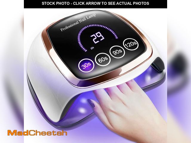 Lot 74-14297654 - Gugusure UV LED Nail Lamp, Upgrade 180W Nail Dryer for Gel Polish with LCD Display, Auto Sensor and ...