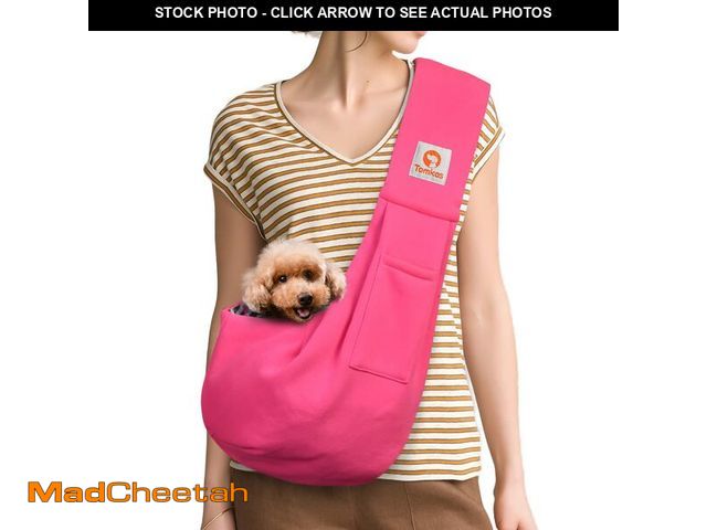 Lot 74-14432795 - Tomkas Dog Cat Carrier Sling Classic Pocket &amp; Classic Strap(M,Rose red) - USED