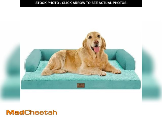 Lot 74-13584323 - XL Christmas Dog Bed for Extra Large Dogs-Waterproof Large Dog Cat Bed with Sides,Foam Big Pet Couch...