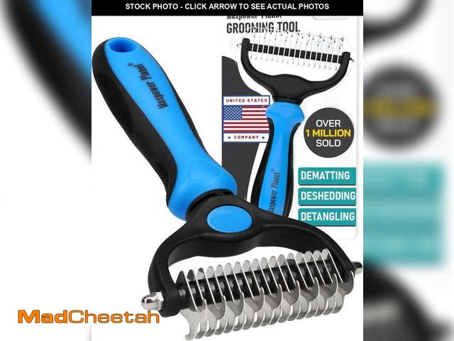 Lot 74-12329043 - Maxpower Planet Original Pet Grooming Rake - Double-Sided Deshedding Dematting Tool, Undercoat Rake ...