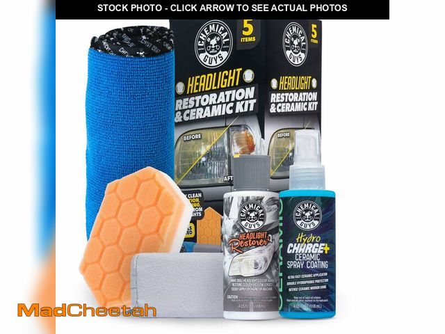 Lot 74-14379099 - Chemical Guys Headlight Restoration and Ceramic Protection Kit - USED