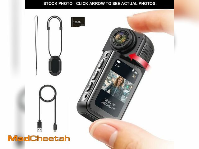 Lot 74-12708124 - 128GB FHD 1080P Mini Rotate Body Camera, Wearable Action Body Cam, Thumb Size Hands Free Recording B...