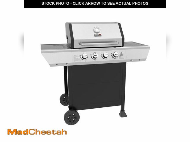 Lot 74-13790173 - (MISSING HARDWARE) Royal Gourmet 4-Burner Propane Gas Grill with Warming Rack, Outdoor BBQ Grill wit...