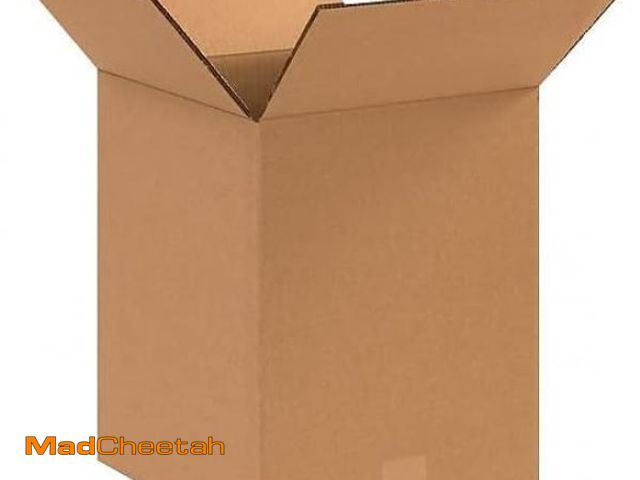 Lot 74-12399524 - Aviditi HD121215DW Heavy-Duty Double Wall Corrugated Cardboard Box 12 1/2" L x 12 1/2" W x 15" H, Kr...