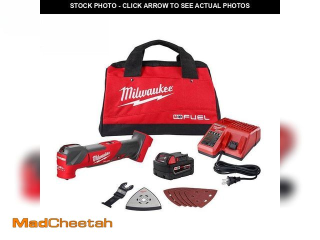 Lot 74-13133424 - Milwaukee M18 FUEL 18V Lithium-Ion Cordless Brushless Oscillating Multi-Tool Kit with one 5.0 Ah Bat...