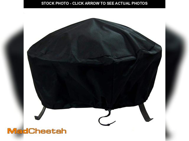 Lot 74-12746765 - Sunnydaze 36 in. Black Durable Weather-Resistant Round Fire Pit Cover - UNUSED
