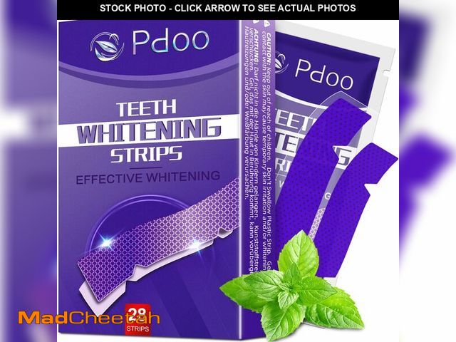 Lot 74-14212717 - Purple Teeth Whitening Strips - 28 Teeth Whitener Strips (14 Uses) | Purple Color-Correcting Gel Tec...