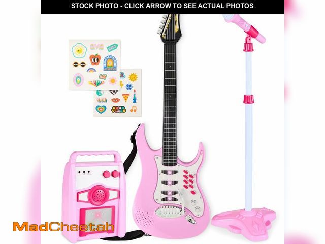 Lot 74-12677934 - Best Choice Products Kids Electric Musical Guitar Play Set, Toy Guitar Starter Kit Bundle w/ 6 Demo ...