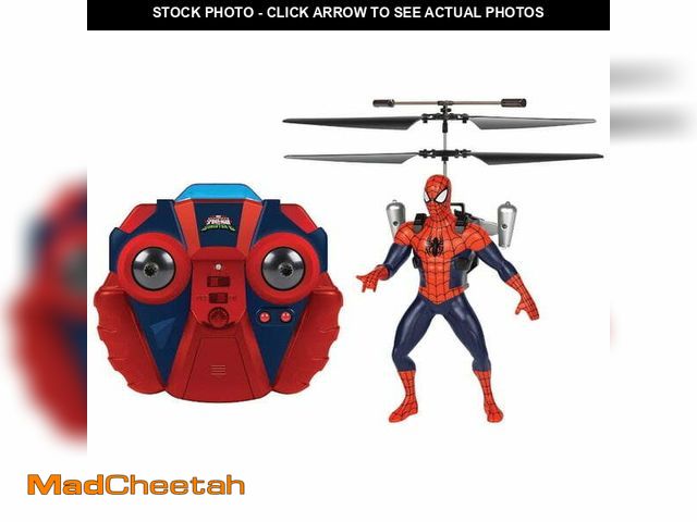 Lot 74-14421703 - Marvel Spider-Man Flying Figure IR Helicopter for Ages 8+ - UNUSED
