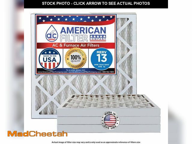 Lot 74-12766023 - AFC 24x24x2 Furnace / AC / Air filters MERV 13 (MPR 1900 - FPR 10) Type - (4 Pack) - UNUSED