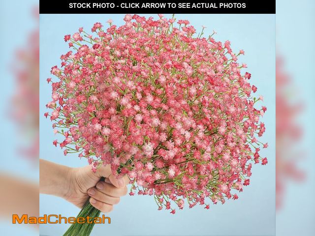Lot 74-14150771 - N&amp;T NIETING Babys Breath Artificial Flowers Bulk, 24Pcs Fake Gypsophila Bouquet Flowers Real Tou...