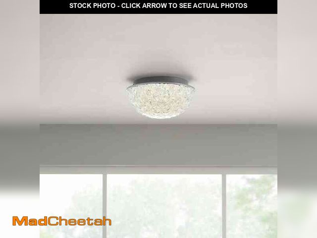 Lot 74-12804274 - Home Decorators Collection Ellis Place 12.25 in. Chrome LED Modern Flush Mount Light - UNUSED
