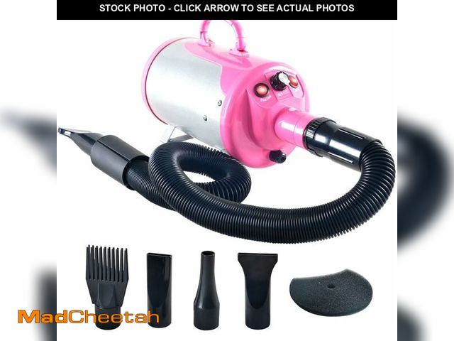 Lot 74-13583482 - SHELANDY Groomer Partner Pet Hair Force Dryer Dog Grooming Blower with Heater (Pink) - UNUSED