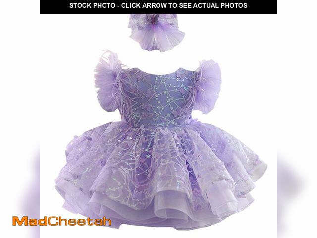 Lot 74-14210463 - KLFFLGID Baby Girl Pageant Dress Up Flower Girl Dress Butterfly Sequins for Toddler Girls Special Oc...