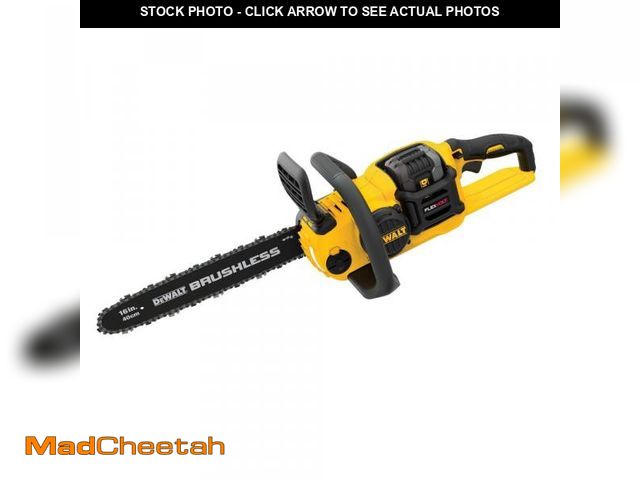 Lot 74-12054539 - DEWALT FLEXVOLT 60V MAX 16in. Brushless Cordless Battery Powered Chainsaw Kit with (1) FLEXVOLT 2 Ah...