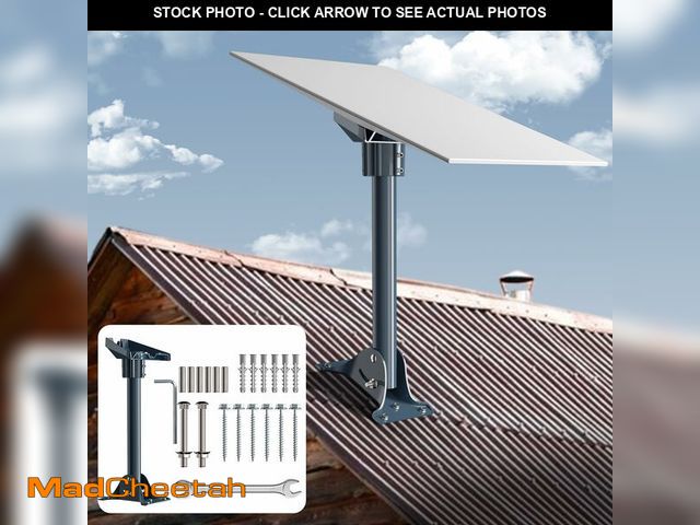 Lot 74-13574852 - Starlink Gen 3 Mount Adapter Aluminum Alloy, 15.7" Heavy Duty Steel Pivot Pole Pipe with Adjustable ...