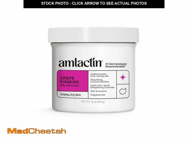 Lot 74-14377836 - AmLactin Crepe Firming Body Cream, 15% Lactic Acid, 12 oz - USED
