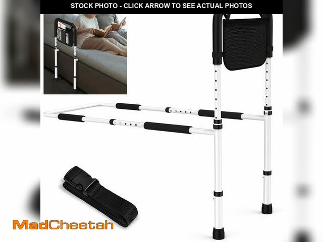Lot 74-12638062 - KEKOY Bed Rails for Elderly Adults Safety with Leg Adjustable, Bed Cane for Seniors with Free Storag...
