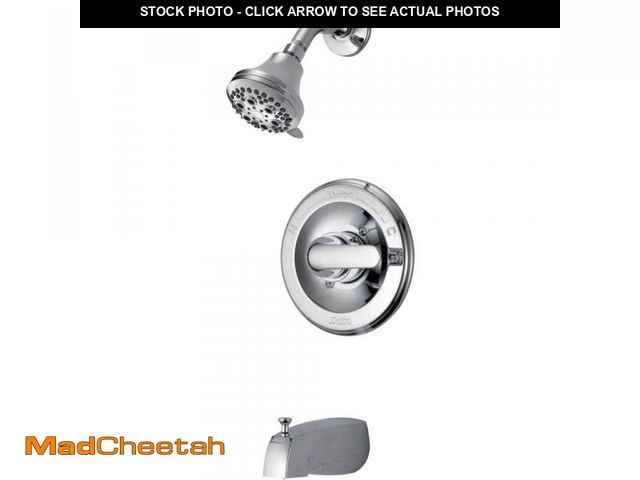 Lot 74-12085840 - (MISSING HARDWARE) Delta Classic Single-Handle 5-Spray Tub and Shower Faucet in Chrome (Valve Includ...