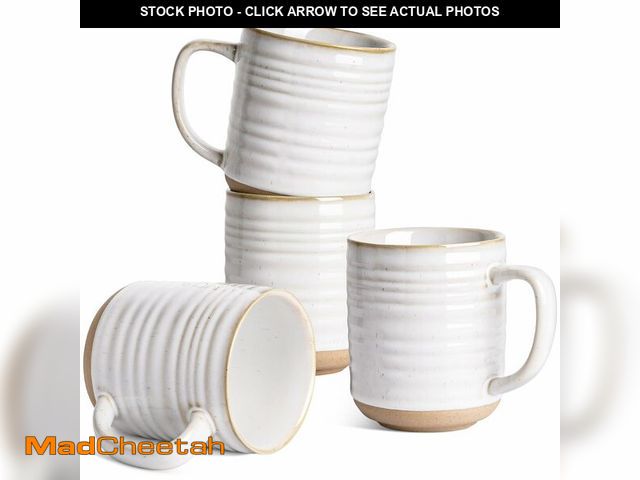 Lot 74-12702788 - LE TAUCI Coffee Mugs 15 oz,Ceramic Mug Set, Coffee Cups for Latte, Hot Tea, Cappuccino, Mocha, Cocoa...