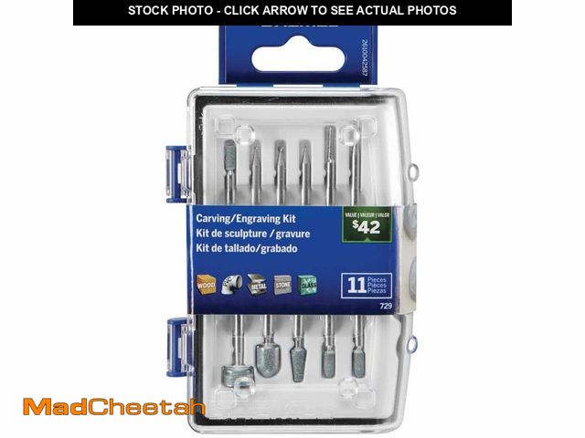 Lot 74-12690969 - *DIRTY/SCRATCHED* Dremel 729-01 11 PC Carving/Engraving Accessory Micro Kit *DIRTY/SCRATCHED*  - USE...