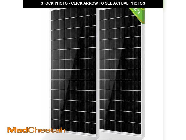 Lot 74-13086931 - ECO-WORTHY Solar Panels 1pcs 195 Watt 18 Volt Monocrystalline Solar Panel Module Off Grid PV Power f...
