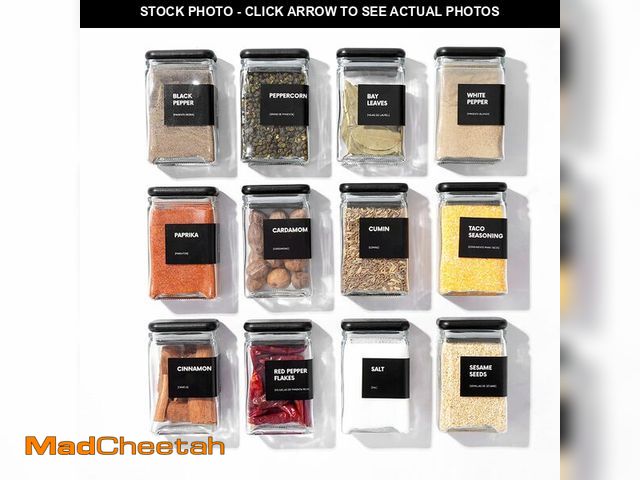 Lot 74-14331149 - APT 1101 Glass Storage Jars with Bamboo Lid, glass canisters with airtight lids, Clear jars with lid...