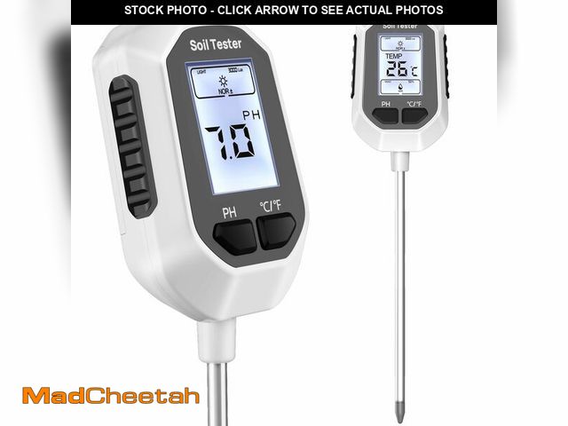 Lot 74-12444628 - YAMRON 4-in-1 Soil Moisture Meter Digital Plant Temperature/Soil Moisture/PH Meter/Sunlight Intensit...