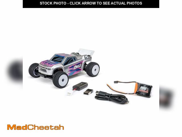 Lot 74-12703085 - Losi Micro-T RC Car 1/28 2WD Silver RTR (Battery and Charger Included), LOS-1392T2 - USED