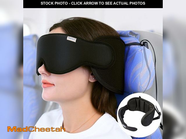 Lot 74-10826063 - SARISUN Travel Pillows for Airplanes, Airplane Pillow for Long Flight, Airplane Head Strap with Eye ...