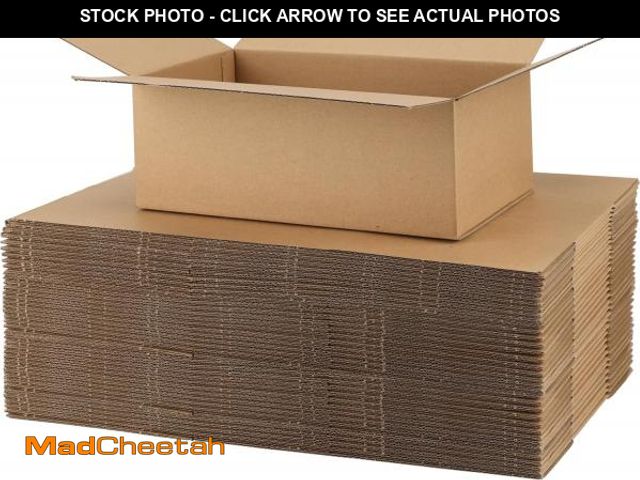 Lot 74-12325209 - CRUGLA 10x6x4 Shipping Boxes for Small Business, 25 Packs Corrugated Cardboard Boxes for Shipping Pa...