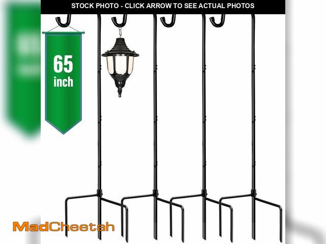 Lot 74-14048304 - GOFORWILD Shepherd Hook Made of Premium Metal for Garden Decor, Plant Hanger, Lantern Hook, Solar Li...