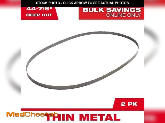 Lot 74-12793132 - Milwaukee 44-7/8 in. 14 TPI Deep Cut Portable Bi-Metal Band Saw Blade (2-Pack) For M18 FUEL/Corded -...