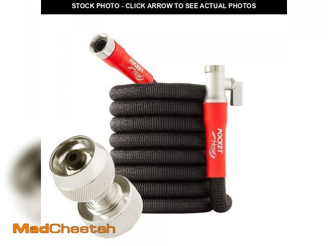 Lot 74-12413294 - Pocket Hose 3/4 in. x 50 ft. Expandable Garden Hose with Turbo Shot Nozzle - USED