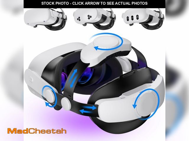 Lot 74-12973994 - Kawaye for Meta Quest 3S/Quest 2/Quest 3 Head Strap, Double Knobs Adjustable Elite Strap Replacement...